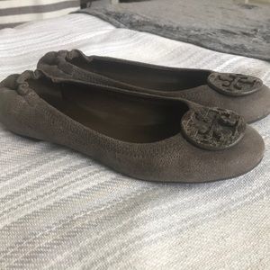 Tory Burch brown leather flats
